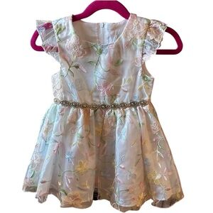 Rare Editions Easter/Floral Embroidered Dresses